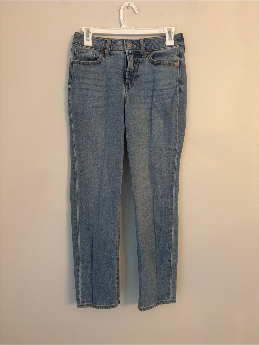 Old Navy Light Blue Wash OG Straight Jeans Size 0